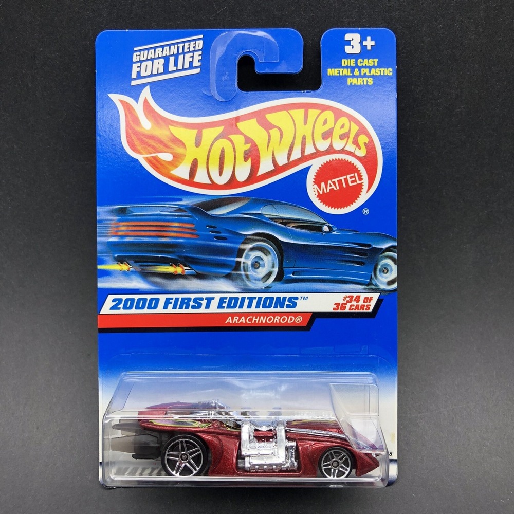 Hot Wheels 2000 First Editions Arachnorod Spider Car Red Diecast 1/64 Scale #094